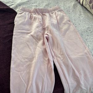 Pink sweatpants size small